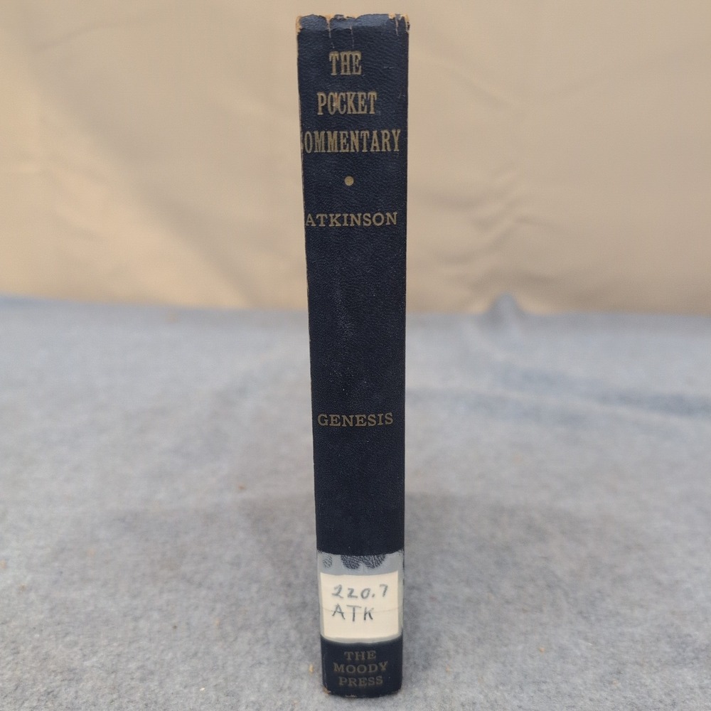 The Pocket Commentary Genesis Basil Atkinson Moody Press 1957 Hardcover Vintage - Picture 1 of 3